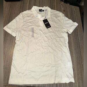 Boss Classic White Polo Shirt for Men